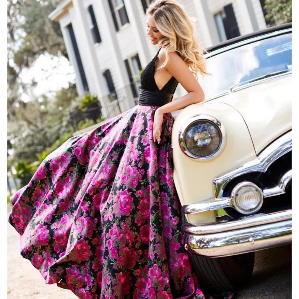 Formal Sherri Hill Roses - Picture 2 of 5